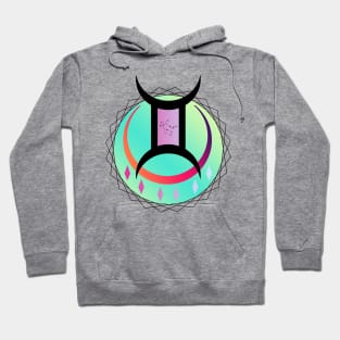 Blue Red Blend Constellation of The Gemini Hoodie